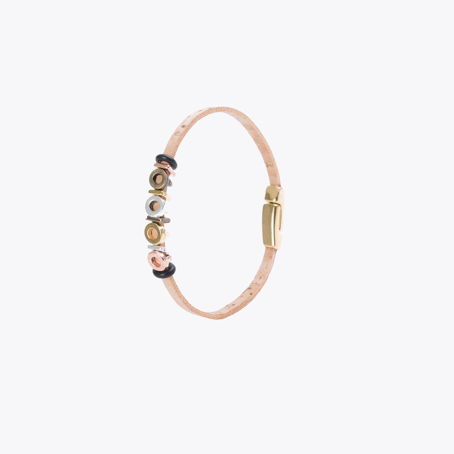Artelusa Cork Bracelet with Circle Beads