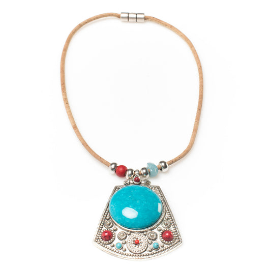 Blue Rock Cork Necklace | HowCork - The Cork Marketplace