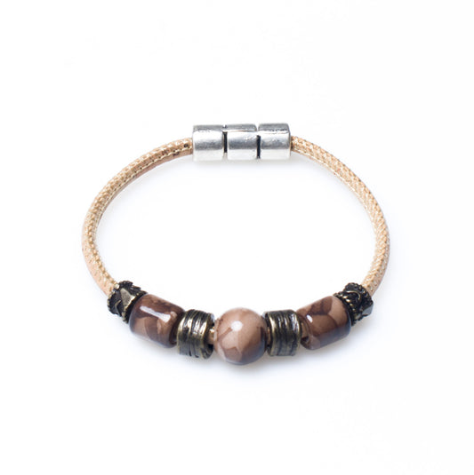 Marrone Beaded Bracelet | HowCork - The Cork Marketplace