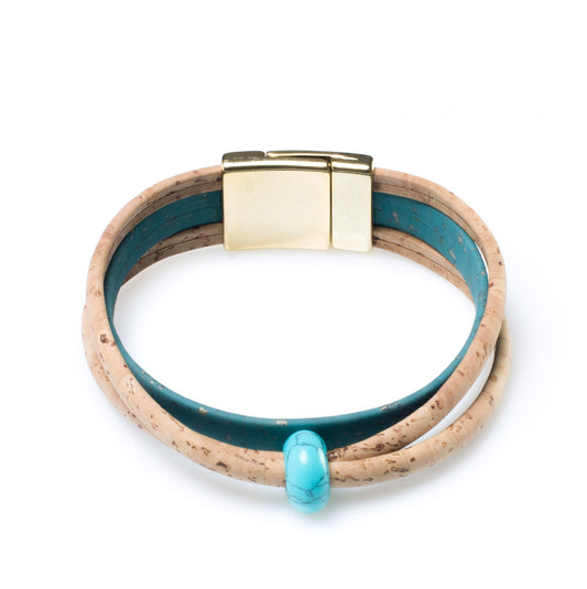 Crossing Cork Strand Bracelet | HowCork - The Cork Marketplace
