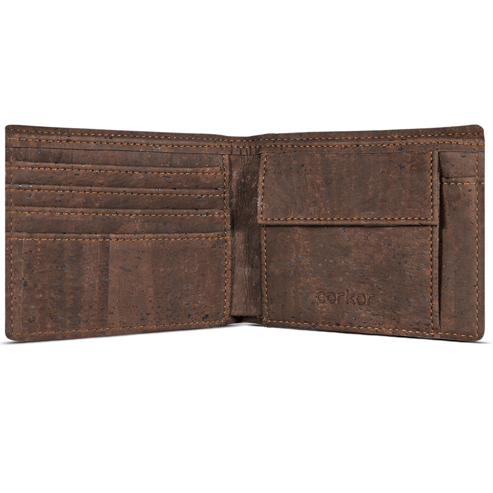 Men's Cork Wallet with Coin Pocket | HowCork - The Cork Marketplace
