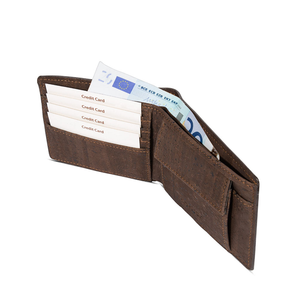 Men's Cork Wallet with Coin Pocket | HowCork - The Cork Marketplace