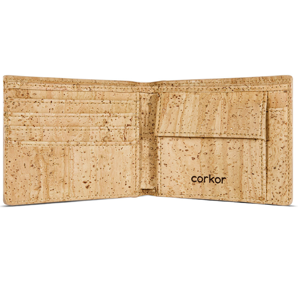 Corkor Cork Wallet with Coin Pocket