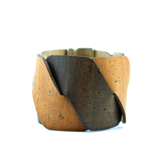 Grow From Nature Brown and Burnt Red Cork Cuff