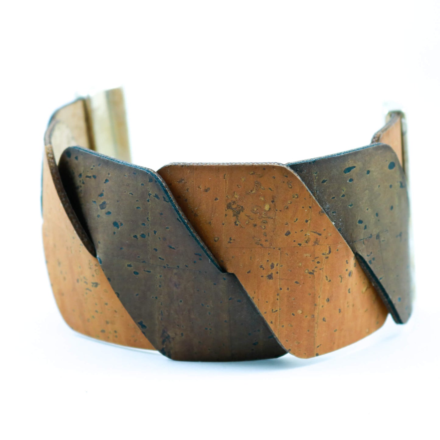 Grow From Nature Brown and Burnt Red Cork Cuff