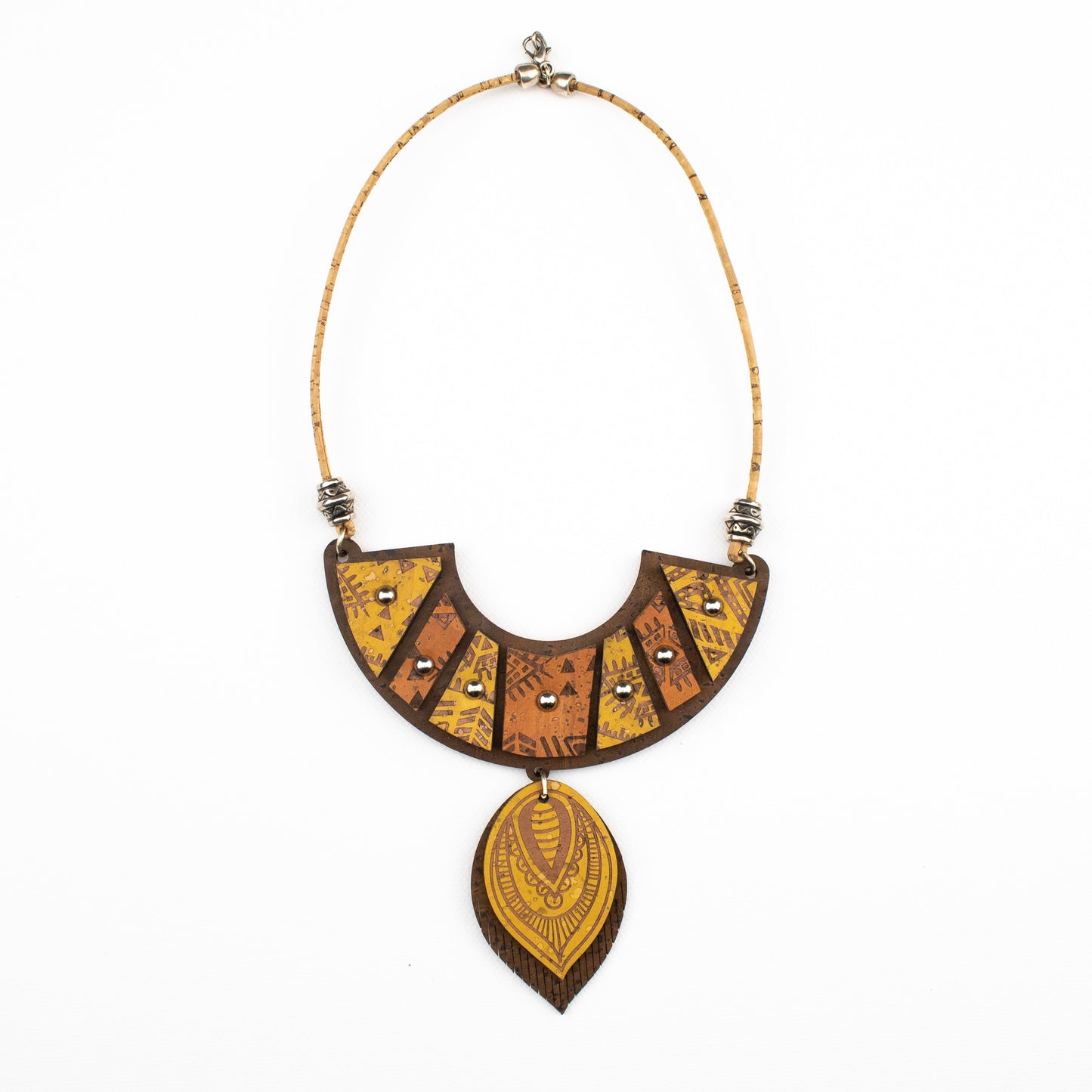 Grow From Nature Tribal Leaf Cork Necklace