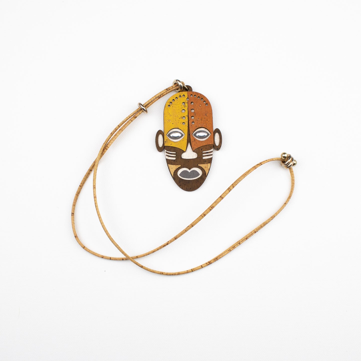 Grow From Nature Ceremonial Mask Cork Necklace