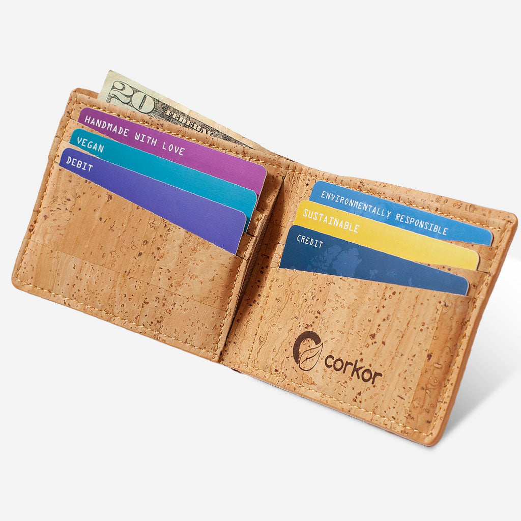 Corkor Slim Bi-Fold Cork Wallet