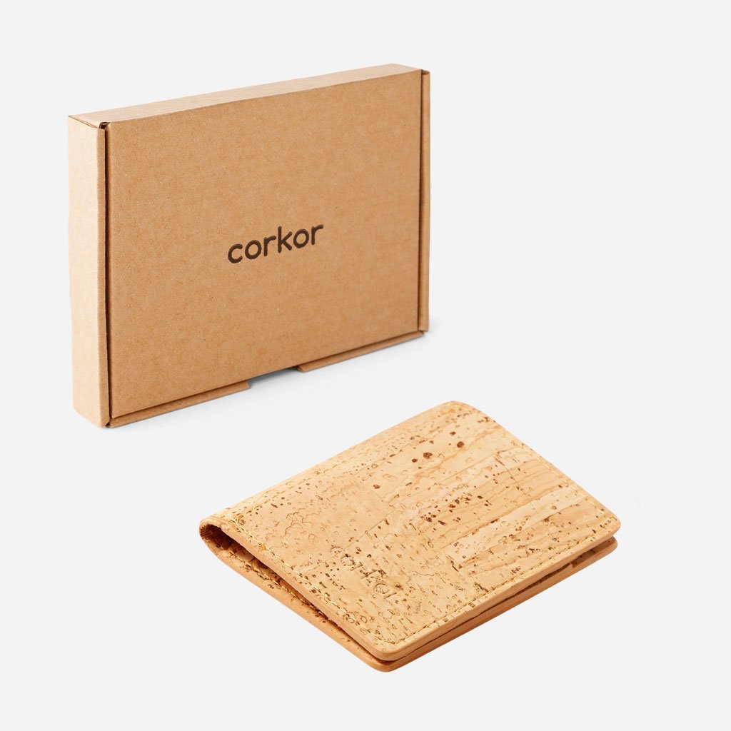 Corkor Slim Cork Wallet with Coin Pocket