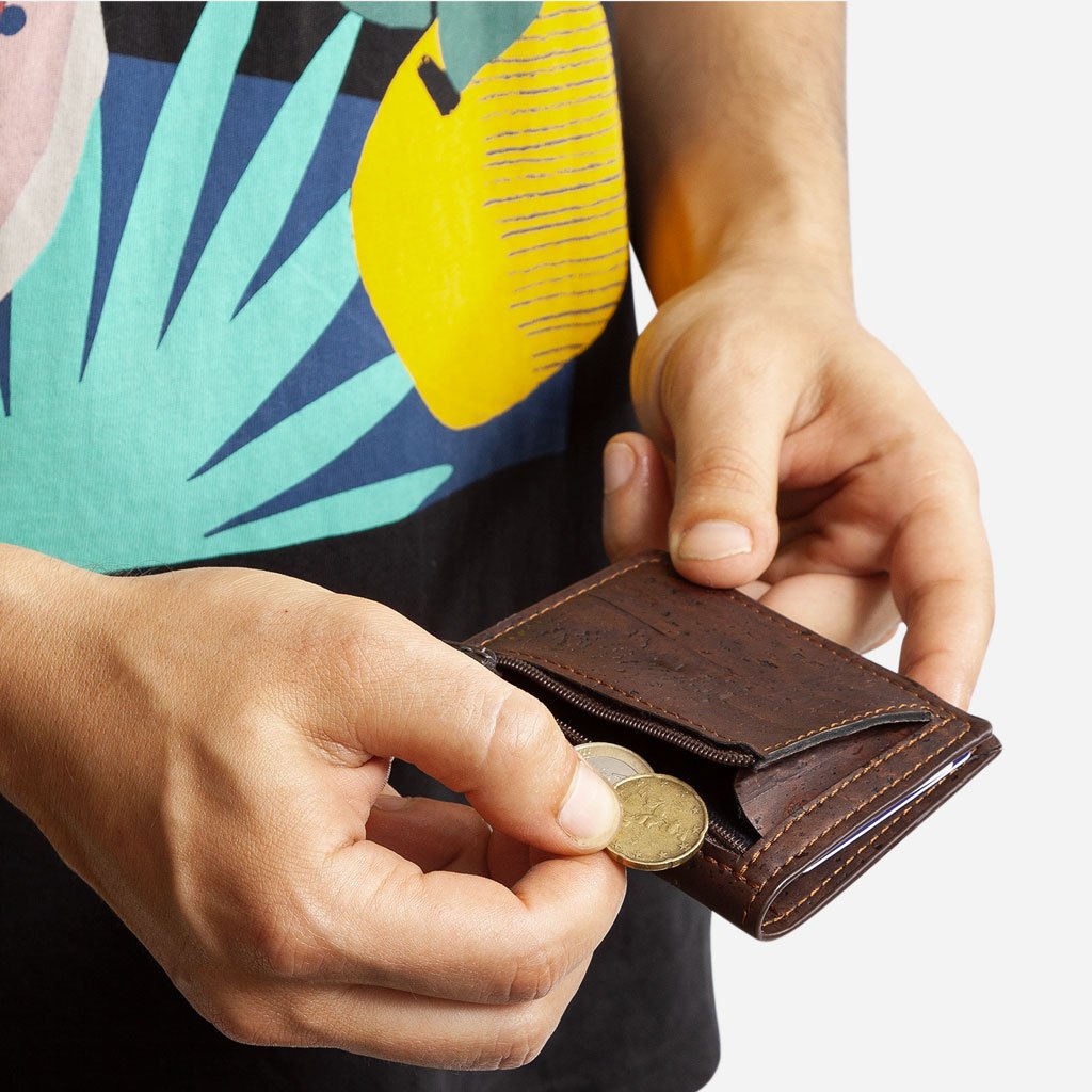 Corkor Slim Cork Wallet with Coin Pocket
