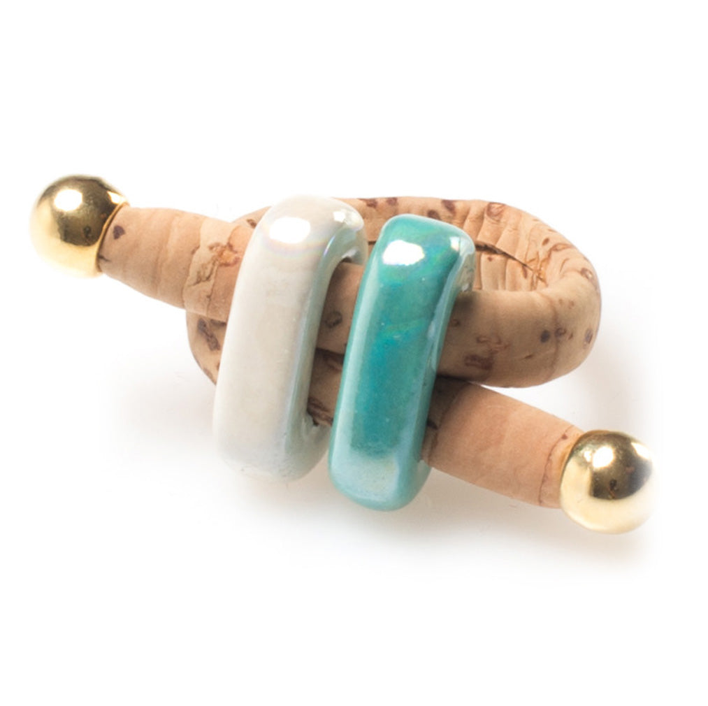 Cork Ceramic Bead Ring | HowCork - The Cork Marketplace