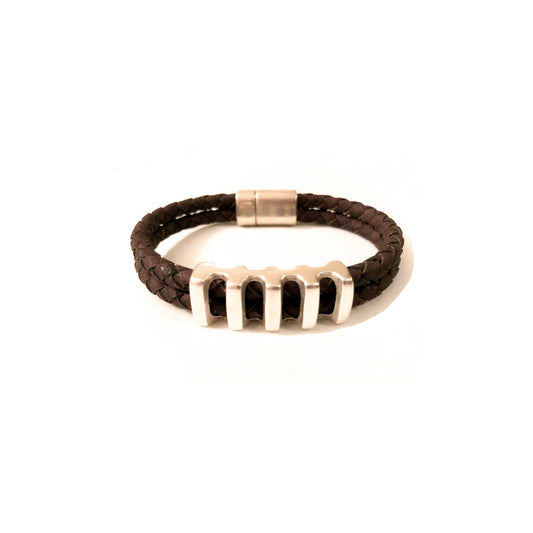Artelusa Braided Brown Cork Unisex Bracelet