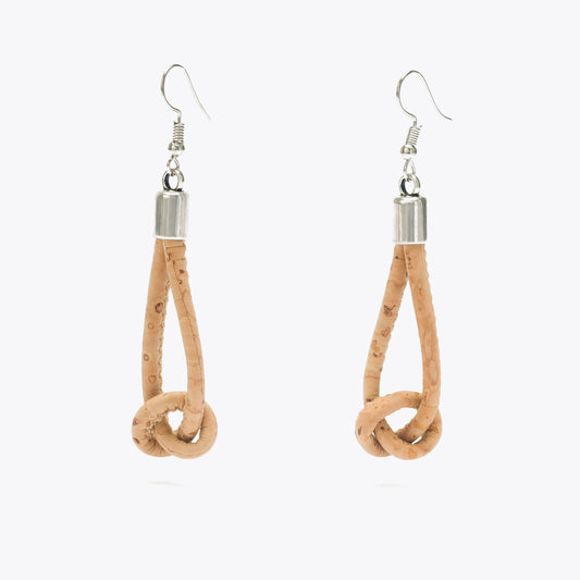Artelusa Cork Earrings with Knot