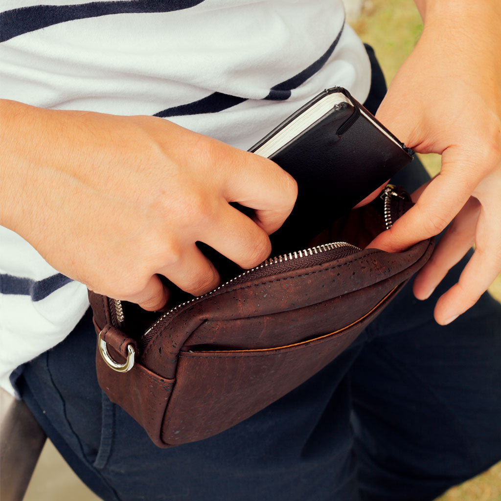 Corkor Horizontal Cork Crossbody Pouch