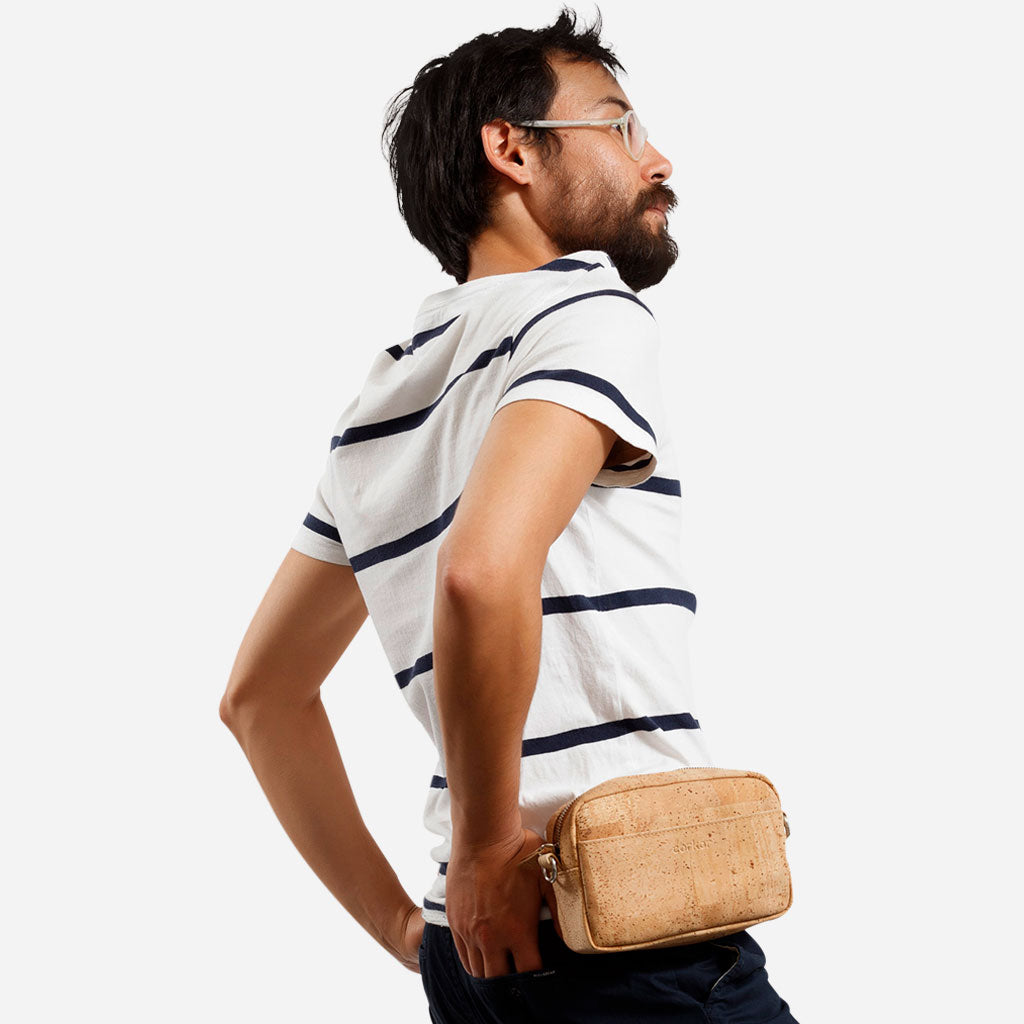 Corkor Horizontal Cork Crossbody Pouch