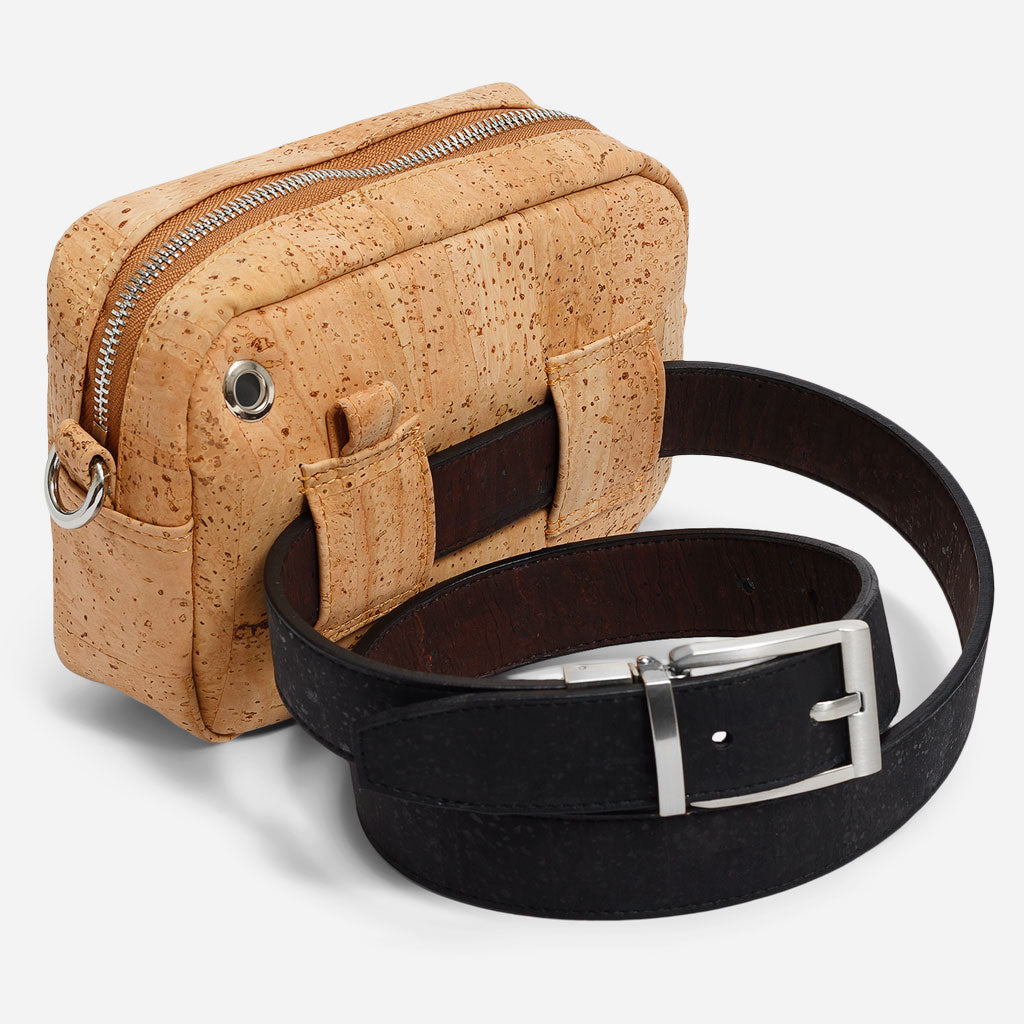 Corkor Horizontal Cork Crossbody Pouch