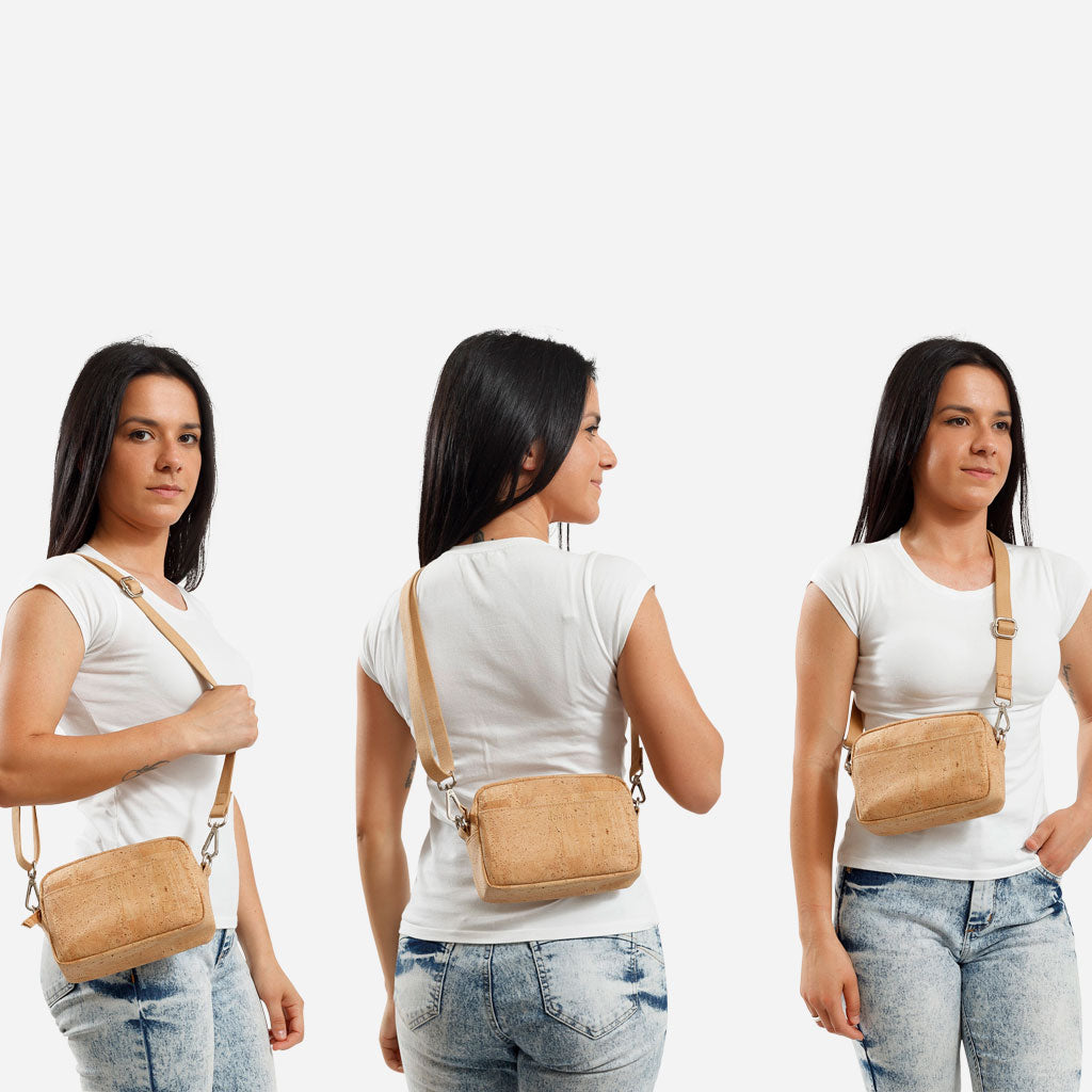 Corkor Horizontal Cork Crossbody Pouch