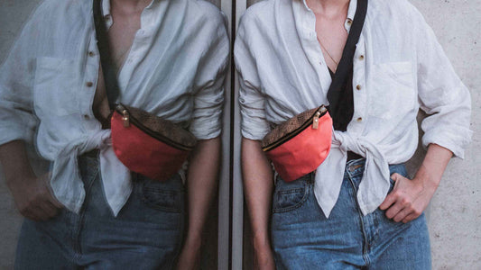 Girl in Reflection with Ulsto Faginea Waist Pouch
