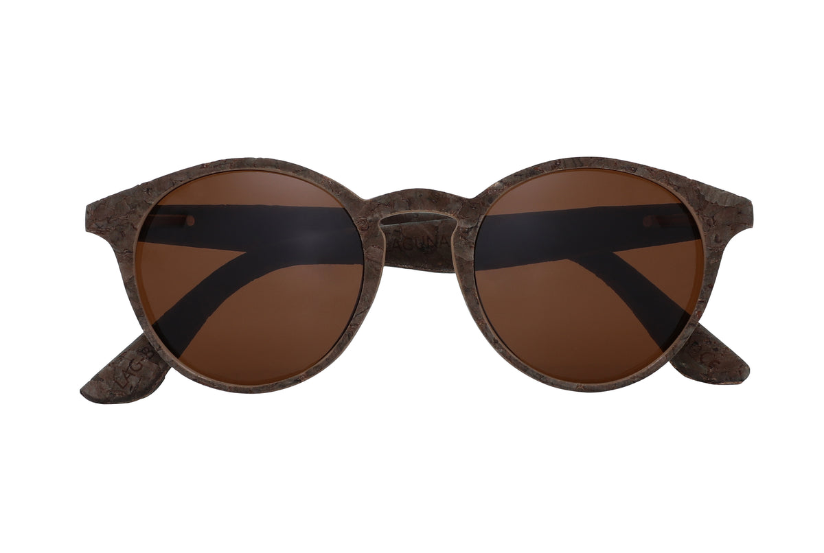 Pair of Mini Tree Brand Cork and Bamboo Sunglasses Koru Wellington Bamboo Polarized Floating Sunglasses with  main image 3