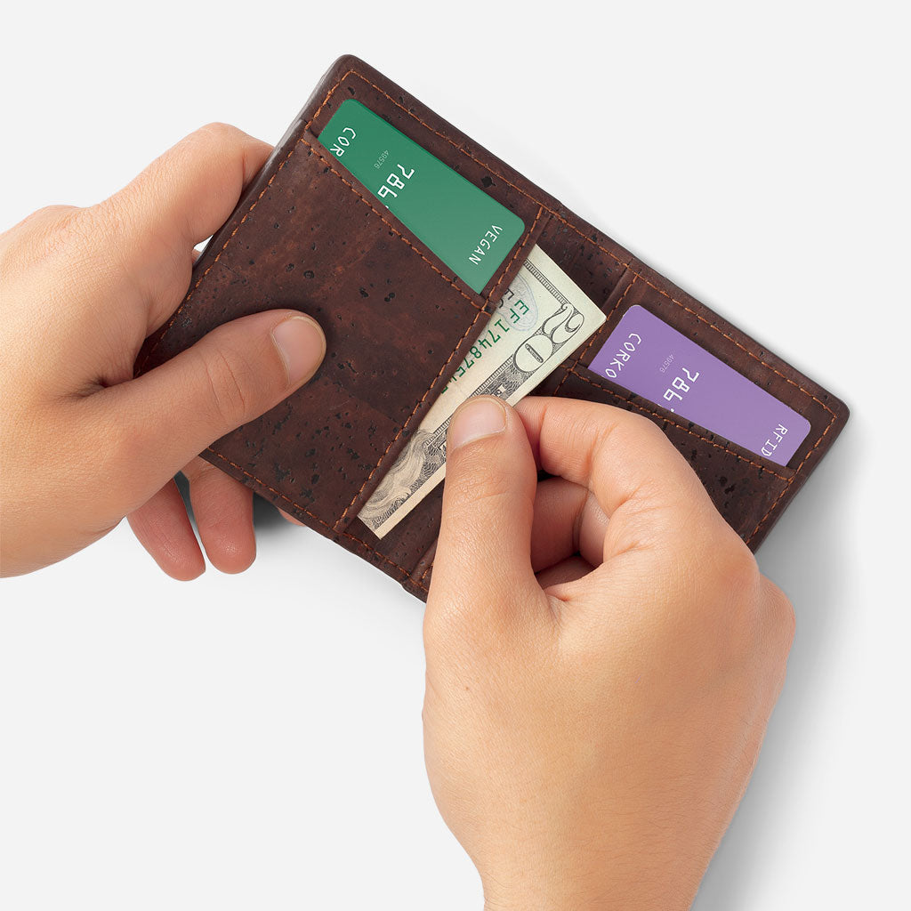 Corkor RFID Blocking Minimalist Cork Wallet - HowCork