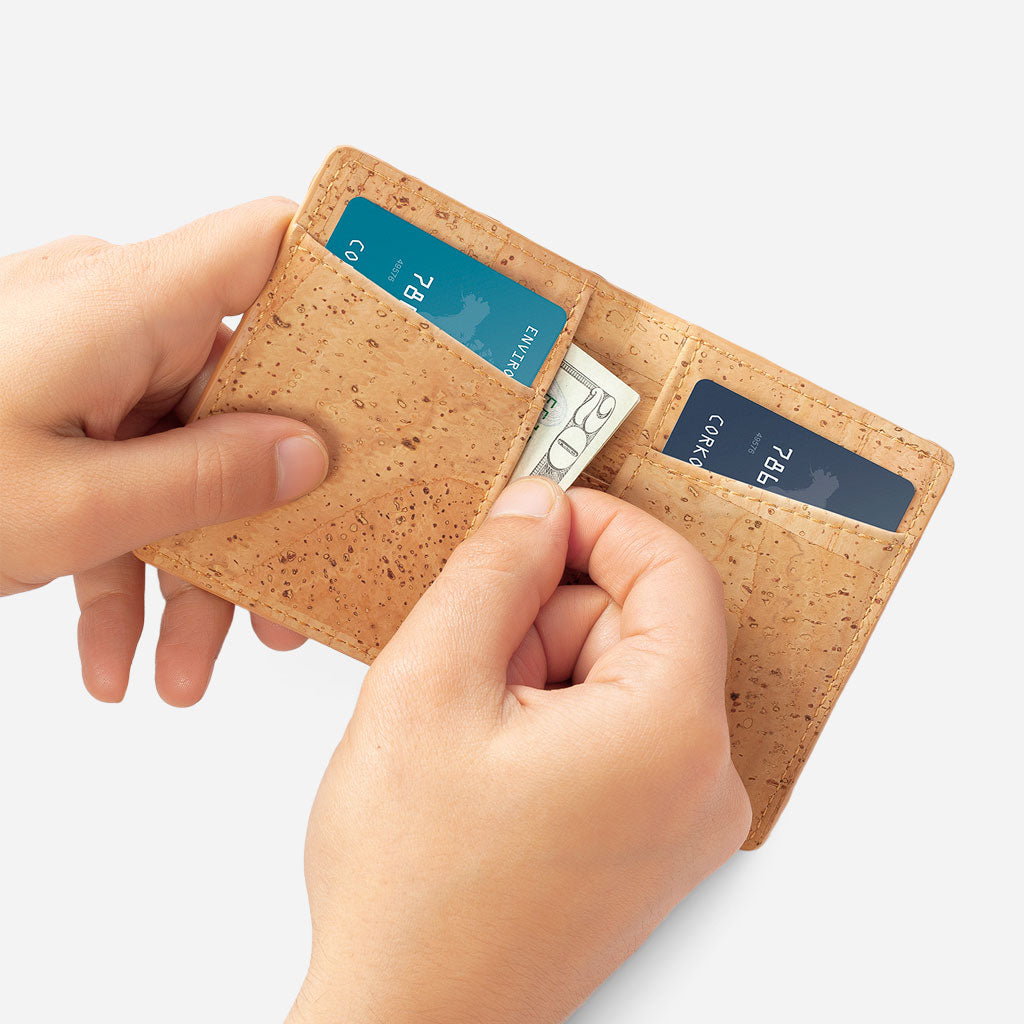 Corkor RFID Blocking Minimalist Cork Wallet - HowCork