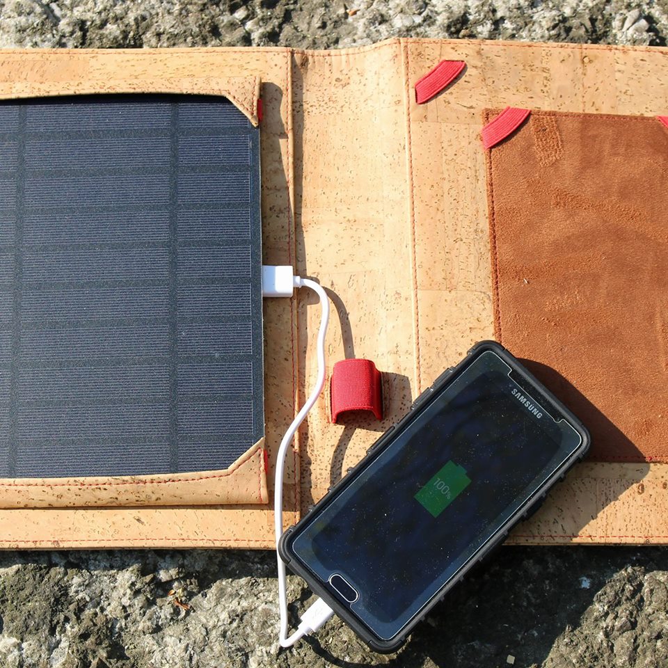 Cork Solar Panel Charger Case with Power Bank | HowCork - The Cork Marketplace