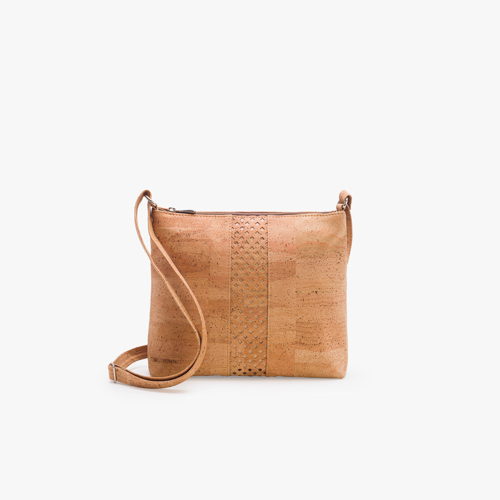 Artelusa Cork Purse with Laser-Cut Diamonds