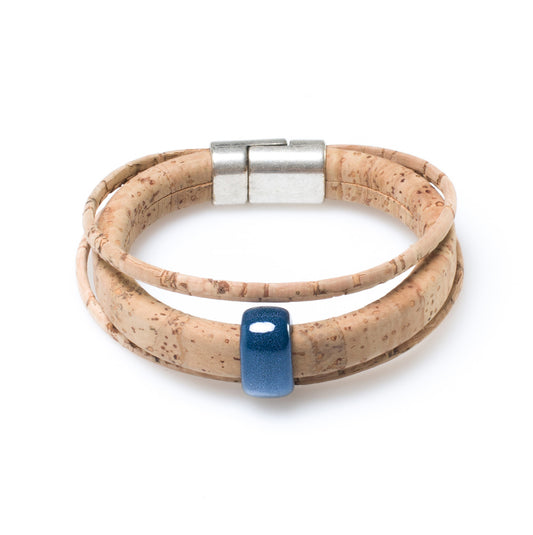 Azul Bead Cork Bracelet | HowCork - The Cork Marketplace