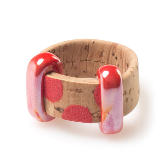 Red Ceramic Cork Ring | HowCork - The Cork Marketplace