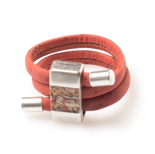 Red Cork Ring | HowCork - The Cork Marketplace