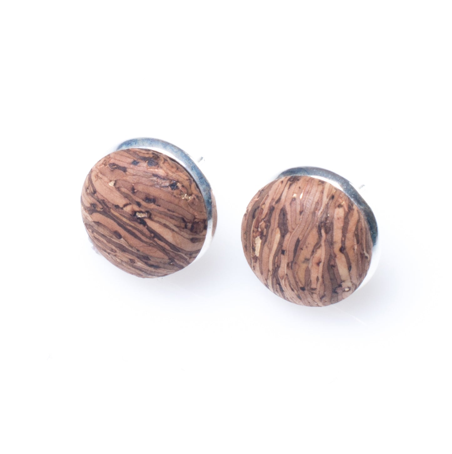 Cork Button Earrings | HowCork - The Cork Marketplace