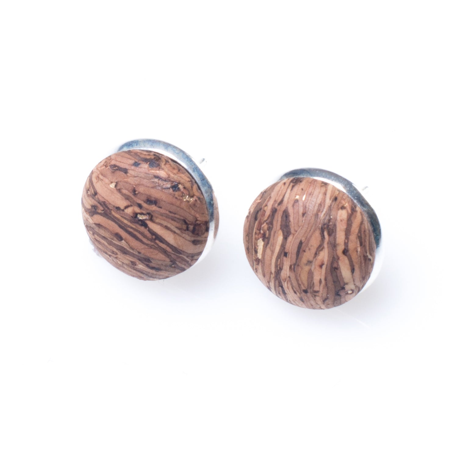 Cork Button Earrings | HowCork - The Cork Marketplace