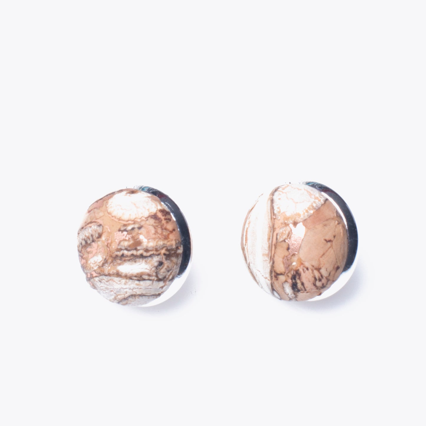 Artelusa Cork Button Earrings