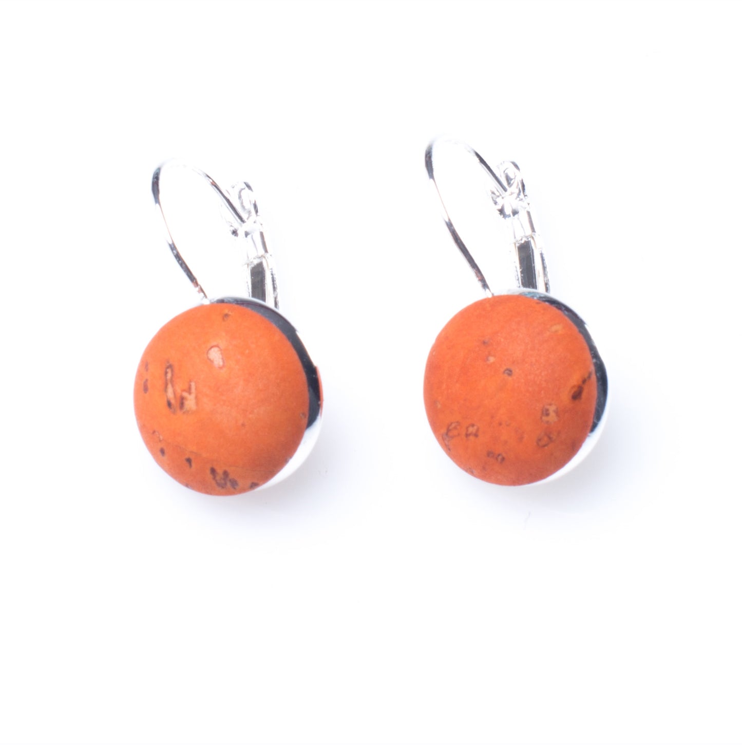 Hanging Cork Button Earrings | HowCork - The Cork Marketplace