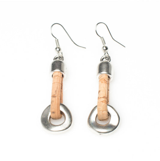 Silver Dangle Earrings | HowCork - The Cork Marketplace