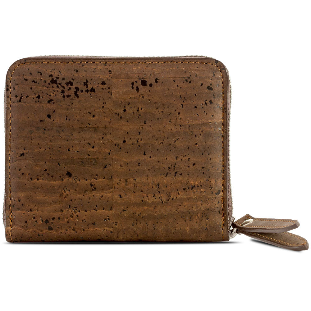 Women's Small Cork Zipper Wallet | HowCork - The Cork Marketplace