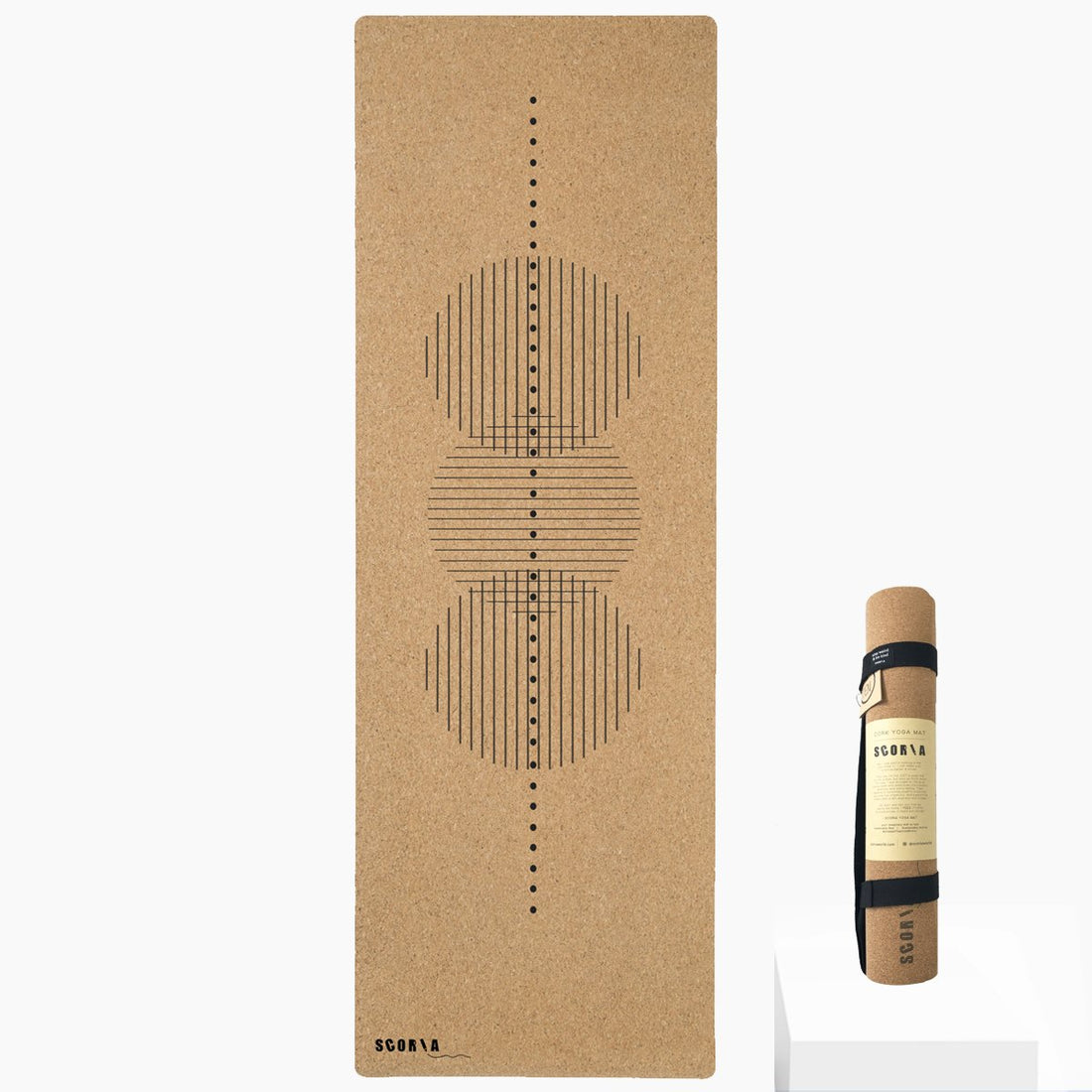 Revolve Cork Yoga Mat by Scoria Natural Cork Yoga Mats HowCork