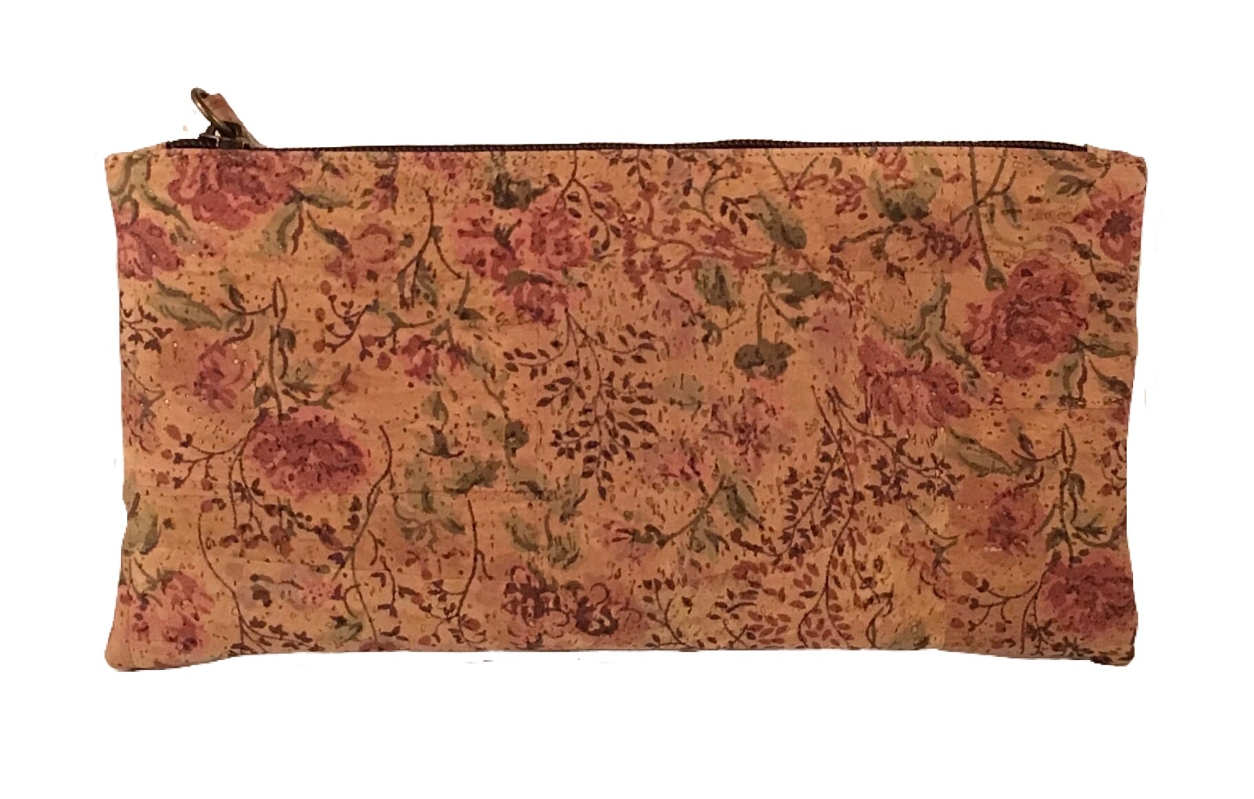 Art For The Cure Pink and Floral Cork Wristlet | HowCork - The Cork Marketplace