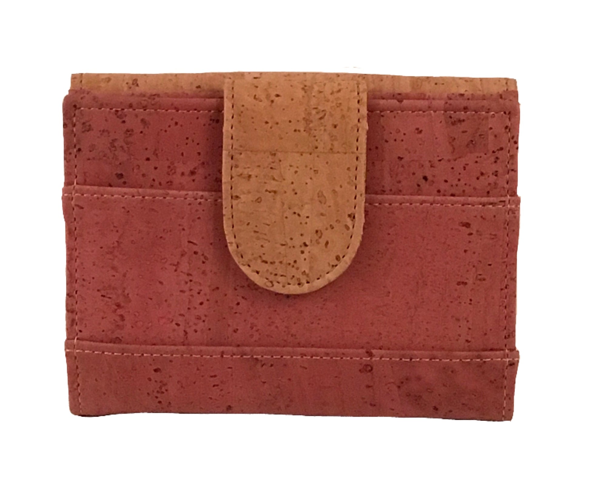 Art For The Cure Pink and Natural Cork Wallet | HowCork - The Cork Marketplace