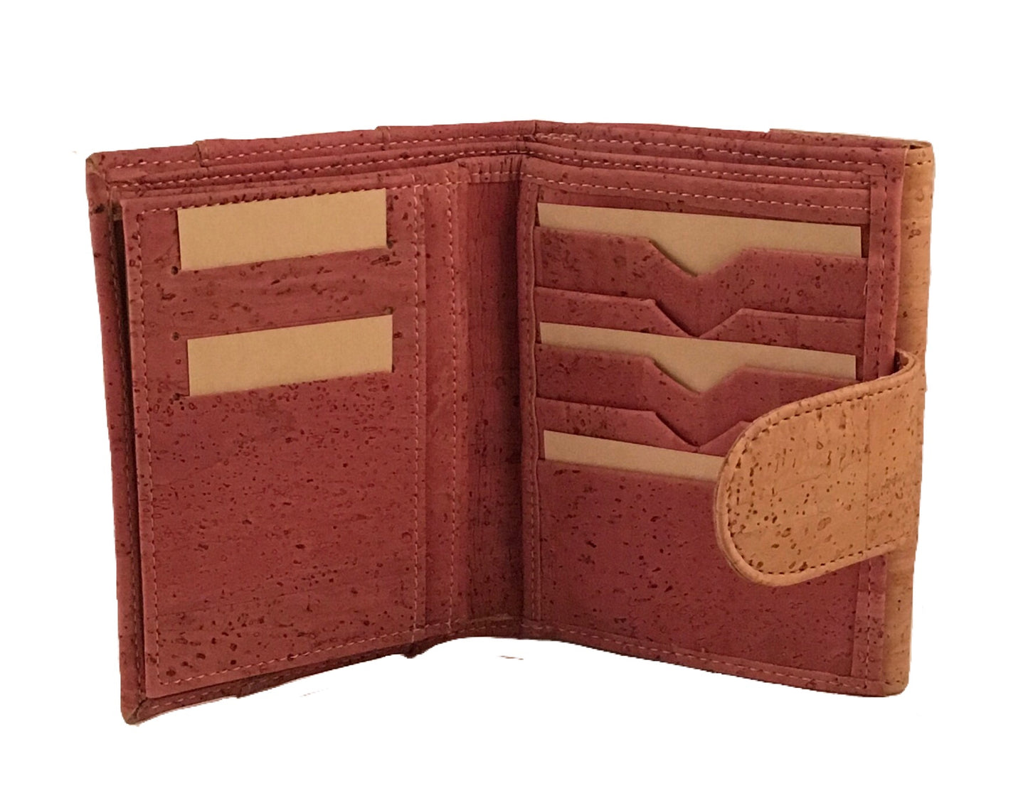 Art For The Cure Pink and Natural Cork Wallet | HowCork - The Cork Marketplace