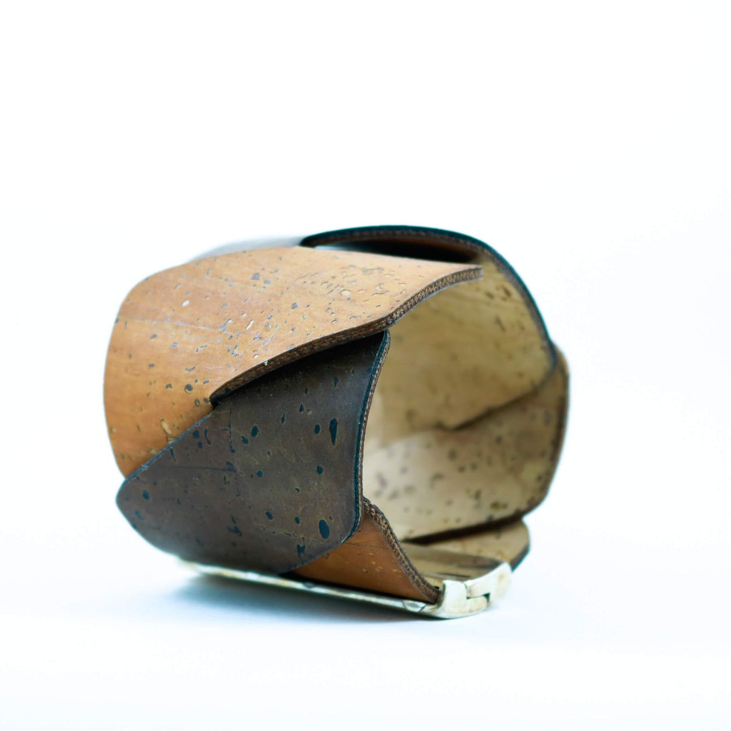Grow From Nature Brown and Burnt Red Cork Cuff