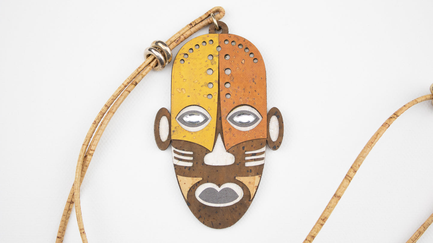 Grow From Nature Ceremonial Mask Cork Necklace