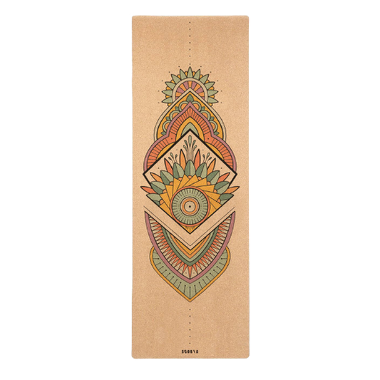 Scoria World Mandala Cork Yoga Mat