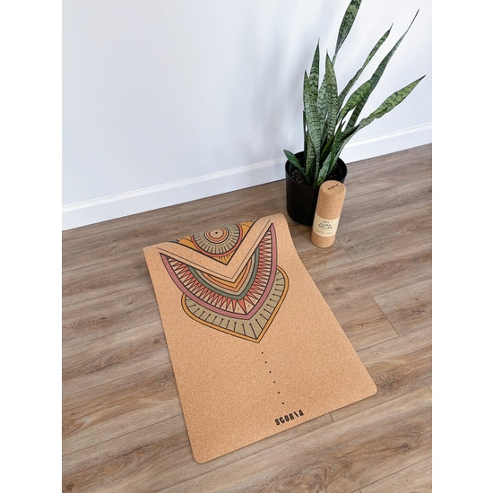 Scoria World Mandala Cork Yoga Mat