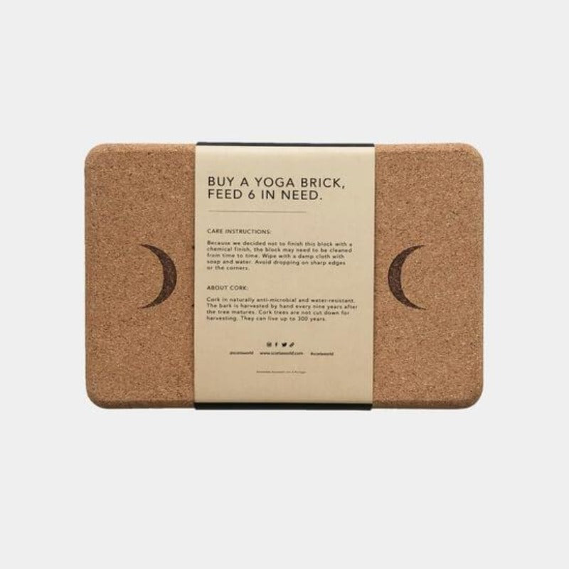 Scoria World Moon Cork Yoga Block