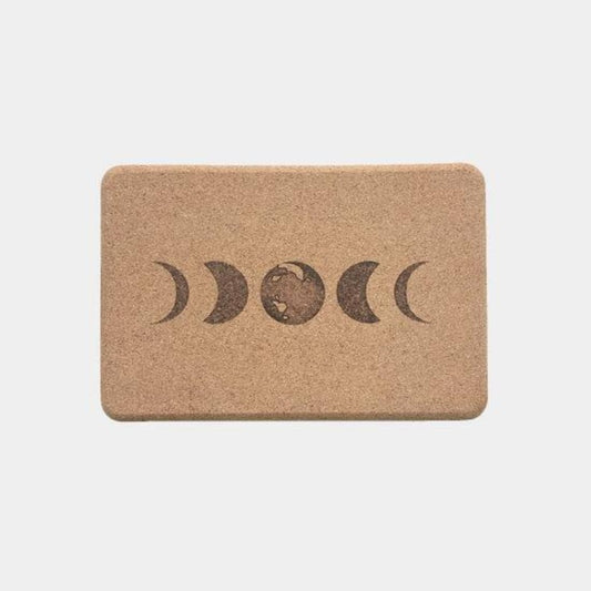 Scoria World Moon Cork Yoga Block