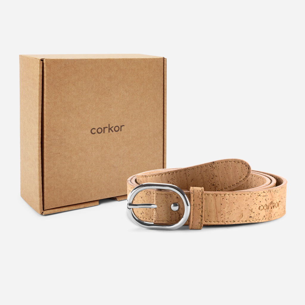 Corkor Women's Cork Belt 25mm