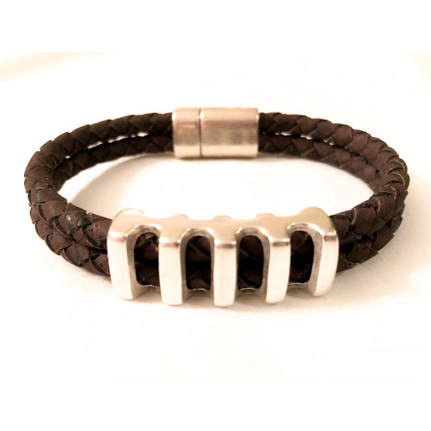 Artelusa Braided Brown Cork Unisex Bracelet