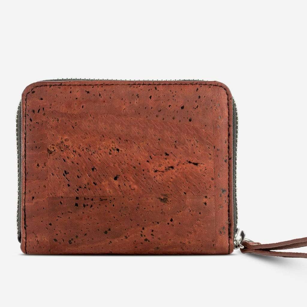 Corkor Women's Small Cork Zipper Wallet
