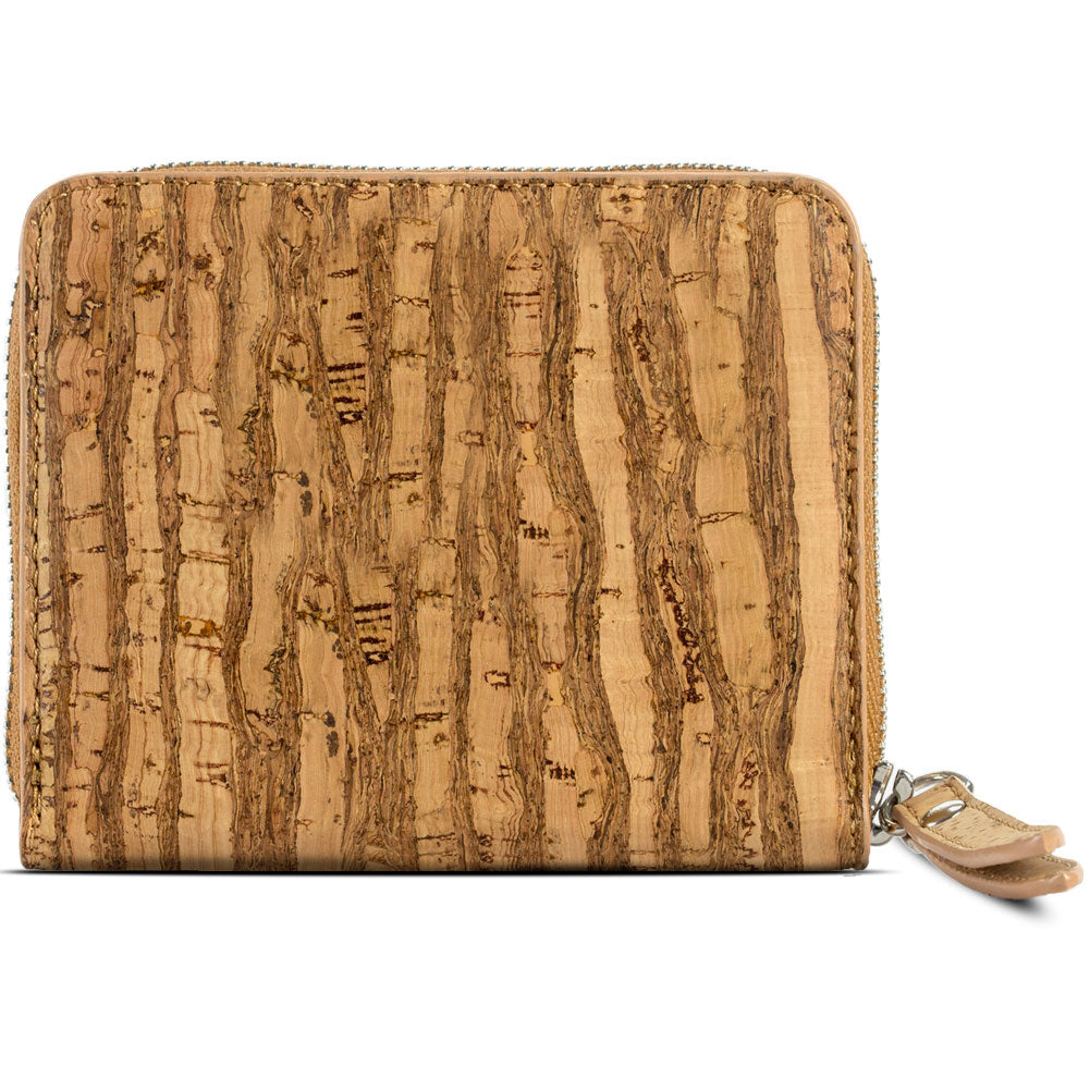 Women's Small Cork Zipper Wallet | HowCork - The Cork Marketplace